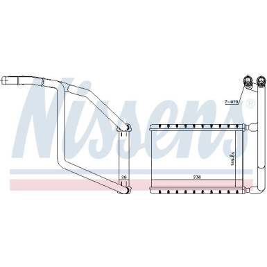 Heizkühler PKW 707078