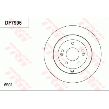 Bremsscheibe Kia T. Sorento 2.4 16V/2.2Crdi 09 DF7996 Bremsscheibe Kia T. Sorento 2.4 16V/2.2Crdi 09 DF7996