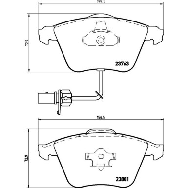 BREMBO Bremsklötze VA P 85 084 BREMBO Bremsklötze VA P 85 084