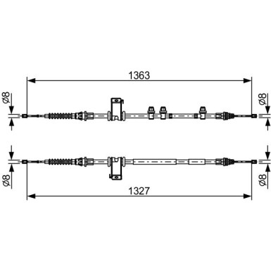 Handbremsseil 1987482453 Handbremsseil 1987482453
