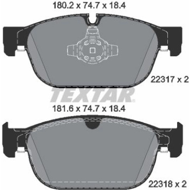 Bremsbelagsatz Volvo P. S90/V90/Xc60/Xc90 14 2231701 Bremsbelagsatz Volvo P. S90/V90/Xc60/Xc90 14 2231701