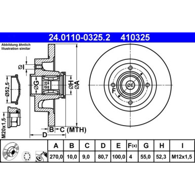 Bremsscheibe Renault T. Scenic 03- Mit Gewinn 24.0110-0325.2 Bremsscheibe Renault T. Scenic 03- Mit Gewinn 24.0110-0325.2
