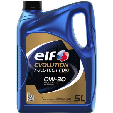 Elf Evolution Full Tech FDX 0W-30 5 Liter ELF EVOLUTION FULL-TECH FDX 0W-30 225542