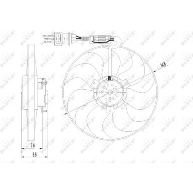 Lüfter Motorkühlung 47064 Lüfter Motorkühlung 47064