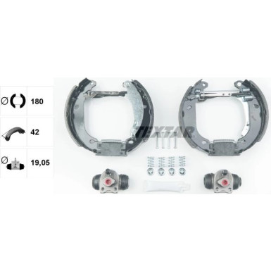 Satz Bremsbacken Renault Clio Ii 09.98- 180X42Mm Shoe Kit Pro 84053700 Satz Bremsbacken Renault Clio Ii 09.98- 180X42Mm Shoe Kit Pro 84053700