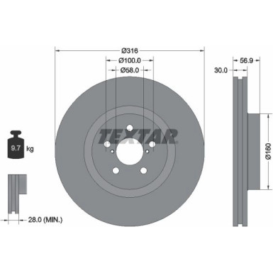 Bremsscheibe Subaru P. Legacy/Outback 03 PRO 92236503 Bremsscheibe Subaru P. Legacy/Outback 03 PRO 92236503