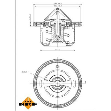Thermostat, Kühlmittel EASY FIT 725097