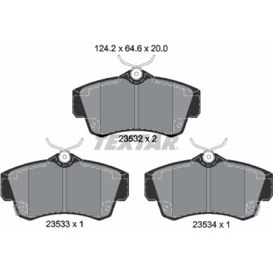 Bremsbelagsatz Chrysler P. Pt Cru Q+ 2353202 Bremsbelagsatz Chrysler P. Pt Cru Q+ 2353202