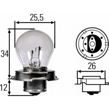 HELLA Glühlampe 8GA 008 899-061 HELLA Glühlampe 8GA 008 899-061