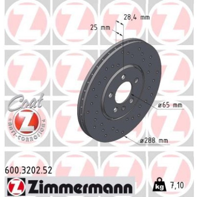 17 481 026 Sport Bremsscheibe VA Sport 600.3202.52