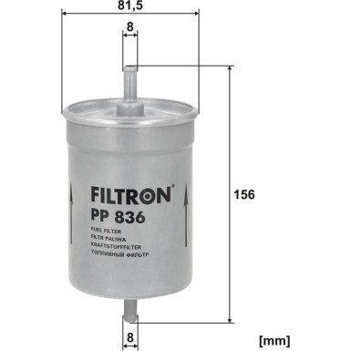 FILTRON Kraftstofffilter PP 836