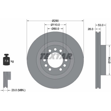 Bremsscheibe Iveco P. Daily 93127200