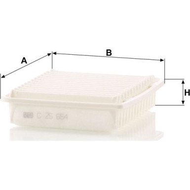 Mann & Hummel Luftfilter PKW CITROEN C4 Aircross,MITS ASX,PEUG4008 C 25 654