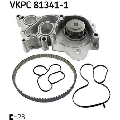 Wasserpumpe, Motorkühlung VKPC 81341-1 Wasserpumpe, Motorkühlung VKPC 81341-1