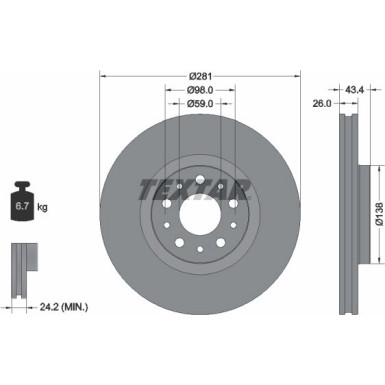 Bremsscheibe 92304803 Bremsscheibe 92304803