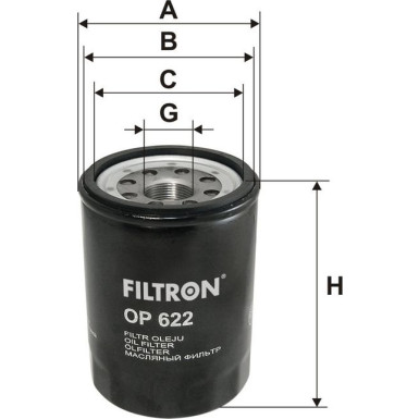 FILTRON Ölfilter OP 622 FILTRON Ölfilter OP 622
