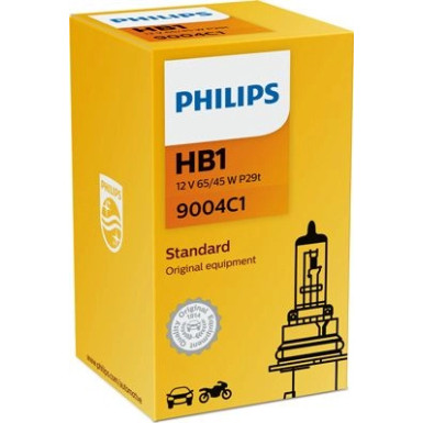 HB1 12V 65/45W P29t Standard 1 Stück Philips 9004C1 HB1 12V 65/45W P29t Standard 1 Stück Philips 9004C1