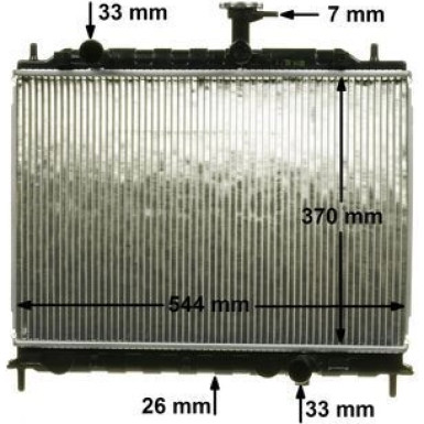 Kühler, Motorkühlung CR 1304 000P