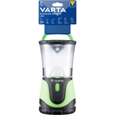 Varta Outdoor Sports L20 3D ohne Batterie Outdoorlampe 18664101111