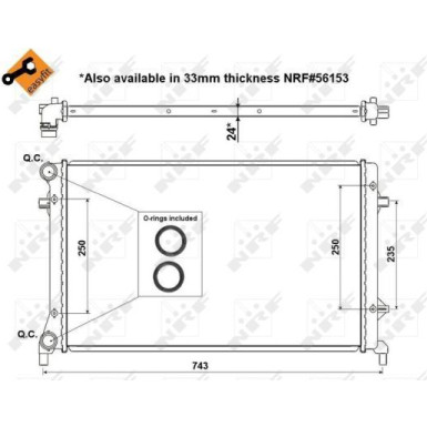 Kühler, Motorkühlung EASY FIT 53405