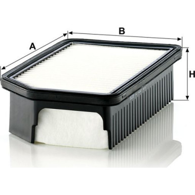 Mann & Hummel Luftfilter PKW Hyundai i20 09-, ix20, KIA Venga C 26 014