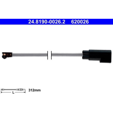 ATE Verschleißsensor 24.8190-0026.2