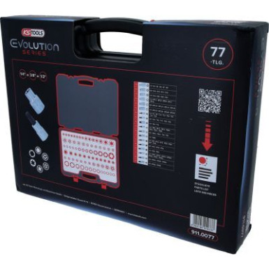 KS TOOLS Steckschlüsselsatz 911.0077 KS TOOLS Steckschlüsselsatz 911.0077