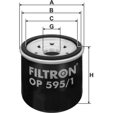 FILTRON Ölfilter OP 595/1 FILTRON Ölfilter OP 595/1