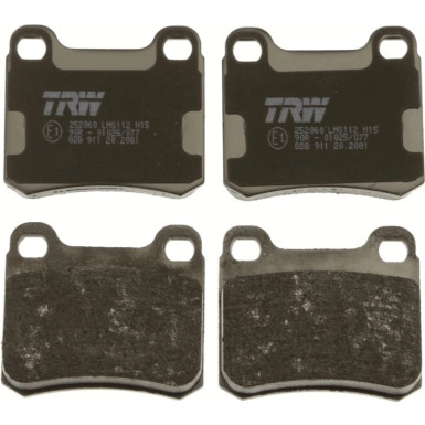 Bremsklötze HA MERCEDES W201,W202,W124,W126 84 COTEC GDB911