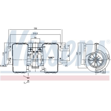 Innenraumgebläse Mercedes Sprinter W906 06 87486