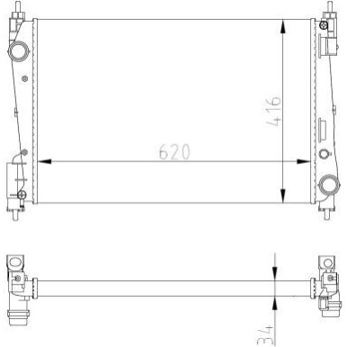 Kühler, Motorkühlung 54752A