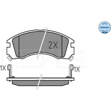Bremsbelagsatz Mitsubishi P. Galant 97-/Outlander 03-/Pajero 94- Mit Sensor 025 213 6315/W Bremsbelagsatz Mitsubishi P. Galant 97-/Outlander 03-/Pajero 94- Mit Sensor 025 213 6315/W