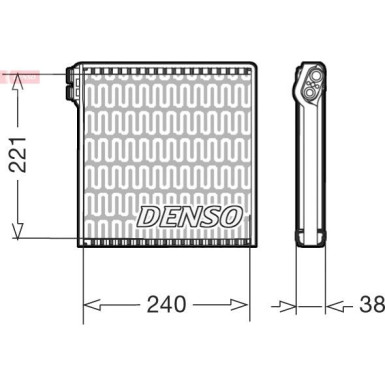 DENSO Verdampfer DEV09102