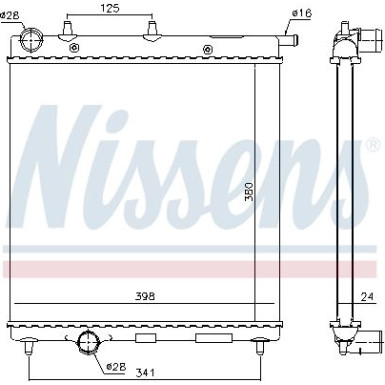 Wasserkühler PKW 61278 Wasserkühler PKW 61278