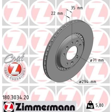 Bremsscheibe HA 180.3034.20 Bremsscheibe HA 180.3034.20