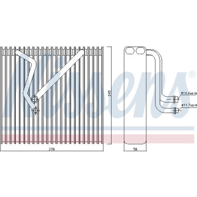 Verdampfer PKW AUDI A3 03- LHD 92163