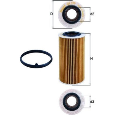 MAHLE Ölfilter OX 379D MAHLE Ölfilter OX 379D