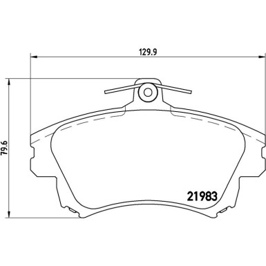 BREMBO Bremsklötze VA P 54 036