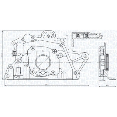 MAGNETI MARELLI Ölpumpe 351516000150