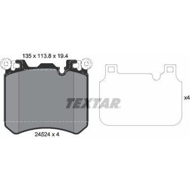 Bremsbelagsatz Bmw S. E70/E71 X5/X6 09- M Version Q+ 2452401 Bremsbelagsatz Bmw S. E70/E71 X5/X6 09- M Version Q+ 2452401