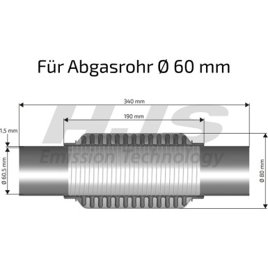 Softflexrohr mit Rohr 83 00 8599