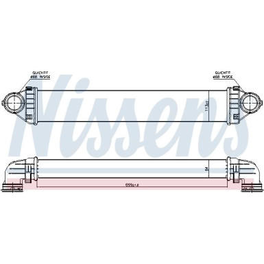 Ladeluftkühler PKW MERCEDES W169 A 160,180,200 CDI 96716