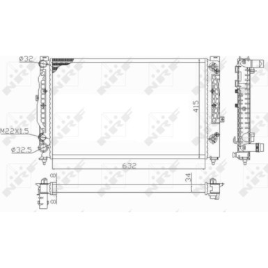 Kühler, Motorkühlung 59101 Kühler, Motorkühlung 59101