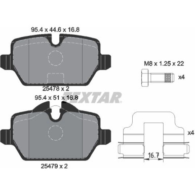 Bremsbelagsatz Mini T. Mini Cooper 10- Countryman 2547801