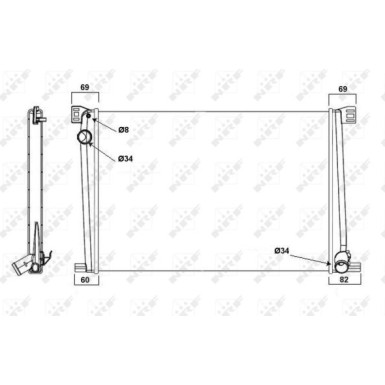 Kühler, Motorkühlung 58472A Kühler, Motorkühlung 58472A