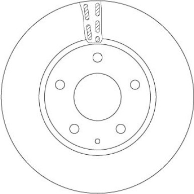 83 481 166 Bremsscheibe VA Mazda 3 13 TRW SINGLE DF6661S