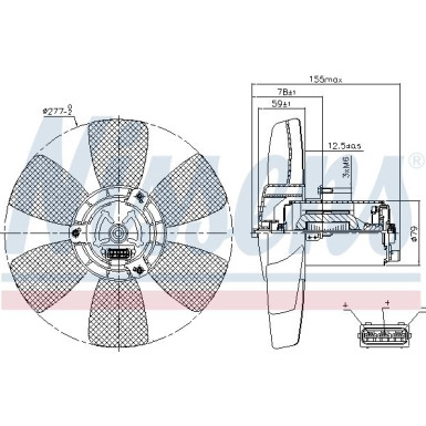 Kühlerlüfter PKW VW Golf II 83 85679 Kühlerlüfter PKW VW Golf II 83 85679