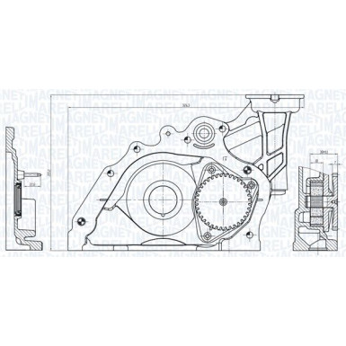 MAGNETI MARELLI Ölpumpe 351516000124