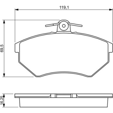 Bremsklötze SEAT,VW 0 986 460 943 Bremsklötze SEAT,VW 0 986 460 943