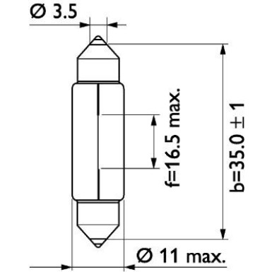 C5W 24V.5W.SV8,5 Lampe 13844CP